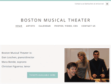 Tablet Screenshot of bostonmusicaltheater.org